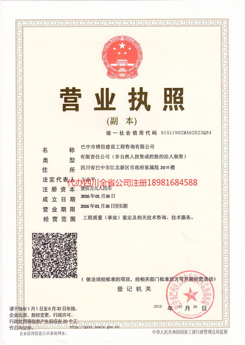 临清临清博信建设工程咨询有限公司